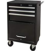 Aurora Tools TER216 Industrial Tool Cart, 3 Drawers, 29-4/5" W x 21-1/5" D x 38-4/5" H, Black