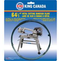 King Canada KBB-115-BM-610 Lame de scie &agrave; ruban pour usage g&eacute;n&eacute;ral, Bim&eacute;tal, 64-1/2" lo x 1/2" la x &eacute;paisseur 0,025", 10 dents par pouce