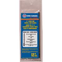 King Canada KSSB-RT07 12-Piece Reverse Tooth Scroll Saw Blades, Scroll cutting, 0.043" W x 5" L, 12 TPI