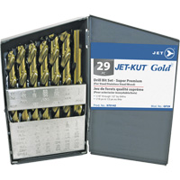 JET 570142 Jeu de forets de premi&egrave;re qualit&eacute; JET-KUT GOLD, 29 morceaux, Acier alli&eacute;