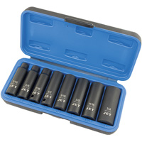 JET 610203 PS838D SAE Socket Set, 8 Pcs, Impact, 3/8" Drive Size, Deep