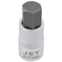 JET 677364 Bit Socket, Hex, 14 mm x 2" L, 1/2" Drive
