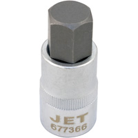 JET 677366 Douille &agrave; embout, Hexagonale, 16 mm x 2" lo, Prise 1/2"
