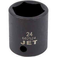 JET 682524 Douille &agrave; percussion standard, Chocs, 24 mm, Prise 1/2", 6 pans