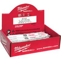 Milwaukee 48-01-7184 Lame de scie alternative Sawzall, Bim&eacute;tal, 18 Dents par pouce, 6" lo x 3/4" la