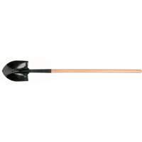 Garant LHR2L Round Point Shovel, Tempered Steel Blade, Hardwood, Straight Handle