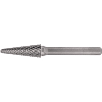Walter Surface Technologies C17566 CLEVELAND Solid Carbide Burrs - Taper Shape Radius End 14°, 1/4" Shank
