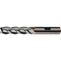 Walter Surface Technologies C42861 HGC-4C Finishing End Mill, 1/2"/0.5" Dia., 4"/101.6 mm L, 4 Flutes, 1/2"/12.7 mm Shank, High Speed Cobalt