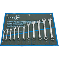 JET 700167 Raised Panel Combination Wrench Set, Combination, 11 Pieces, Metric