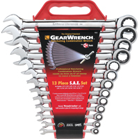 Gearwrench 9312 Wrench Set, Combination, 13 Pieces, Imperial