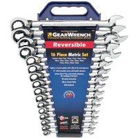 Reversible Wrench Set, Combination, 16 Pieces, Metric  TGZ813 | TENAQUIP