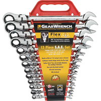 Gearwrench 9702D Wrench Set, Combination, 13 Pieces, Imperial