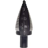 Irwin 10313ZR Step Drill Bit, 1-1/8" - 1-1/8" , 5/32" Increments, High Speed Steel