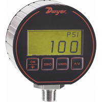 Dwyer DPG-111 Pressure Gauge, 3" , 0 - 5000 psi, Bottom Mount, Digital