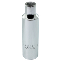 Gray Tools LD18 Socket, 9/16", 1/2" Drive, 12 Points, Deep
