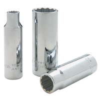 Gray Tools MD1225 Socket, 25 mm, 1/2" Drive, 12 Points, Deep