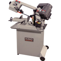 King Canada KC-129DS Dual Swivel Metal Cutting Band Saws, Horizontal, Round 5" and 5" x 6" Rectangular Cutting Capacity
