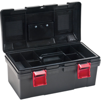 Aurora Tools TLV083 Heavy-Duty Tool Box, 17-1/2" W x 9-1/2" D x 8" H, Black