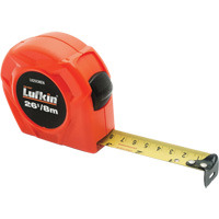 Lufkin By Crescent L625CMEN Ruban &agrave; mesurer &eacute;conomique orange Hi-Viz, 1" x 25', Marques de goujon