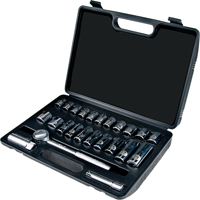 24-Piece Metric Socket Set, 3/8" Drive Size TLV358 | TENAQUIP