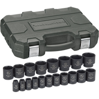 Gearwrench 84932N Socket Set, 19 Pcs, Impact, 1/2" Drive Size