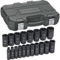 1/2" Drive Impact Deep Socket Set, 1/2" Drive Size  TLV397 | TENAQUIP