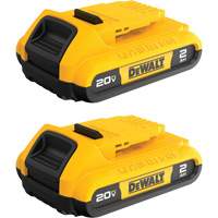 DEWALT DCB203-2 Blocs-piles Max* Compact, Lithium-ion, 20 V, 2 A