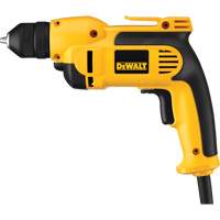 DEWALT DWD112 Perceuse &agrave; poign&eacute;e pistolet VSR, Mandrin 3/8", 8 A, 120 V, 0-2500 Tr/min, Mandrin Sans cl&eacute;