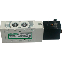 Numatics L12BA452O000030 Pilot 5-Way 2-Position 4-Way Solenoid Valves, 1/4" Pipe, 150 PSI