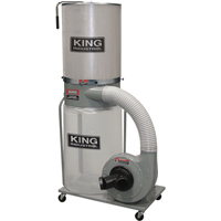 King Canada KC-3109C/KDCF-3500 Dust Collectors with Canister Filter, 38" x 27" x 70"
