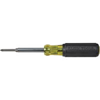 Klein Tools 32560 Extended-Reach Multi-Bit Screwdriver/Nut Driver, 9-1/10" L, Cushion Grip Handle