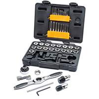 Gearwrench 3886 Metric Ratcheting Tap & Die Set, 42 Pieces