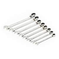 Gearwrench 9543 Jeu de cl&eacute;s &agrave; cliquets r&eacute;versibles &agrave; 12 pans et 72 dents, Combinaison, 8 morceaux, M&eacute;trique