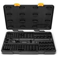 Gearwrench 80550 Jeu d'outils SAE/m&eacute;triques &agrave; 6 pans pour m&eacute;canicien, 57 Mcx, Prise de 3/8", Profond