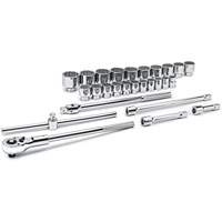 Gearwrench 80880 12-Point SAE Mechanics Tool Set, 27 Pcs, 3/4" Drive Size