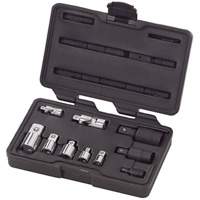 Gearwrench 81205 10-Piece 1/4", 3/8" & 1/2" Drive Universal Joint and Adapter Set
