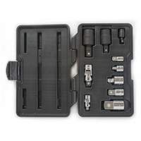 Gearwrench 81205 10-Piece 1/4", 3/8" & 1/2" Drive Universal Joint and Adapter Set