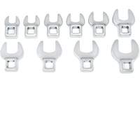 Gearwrench 81909 Jeu de cl&eacute;s &agrave; prise 3/8", Pied-de-biche, 10 morceaux, M&eacute;trique