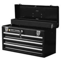 Gearwrench 83151 Portable Tool Box, 20" W, 3 Drawers, Black