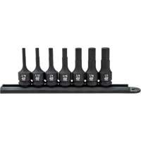 Gearwrench 84913 Hex Bit Impact SAE Socket Set, Hex, 3/8" Drive, 7 Pcs