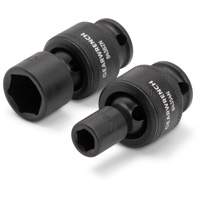 Gearwrench 84918N 15-Piece 3/8" Drive 6 Point Universal Impact Metric Flex Socket Set