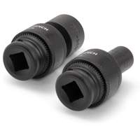 Gearwrench 84918N 15-Piece 3/8" Drive 6 Point Universal Impact Metric Flex Socket Set