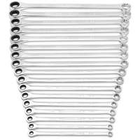 Gearwrench 85989 72-Tooth 12 Point XL GearBox Double Box Wrench Set, Ratcheting Box, 17 Pieces, Metric