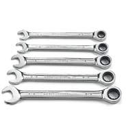 Gearwrench 93005 Jeu de cl&eacute;s &agrave; cliquet SAE &agrave; 12 pans et 72 dents, Combinaison, 5 morceaux, Imp&eacute;rial