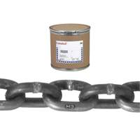 Campbell T0120600 Campbell&reg; Proof Coil Chain, Low Carbon Steel, 3/8" x 200' (60.96 m) L, Grade 30, 2650 lbs. (1.325 tons) Load Capacity