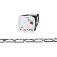 Campbell T0332426 Straight Link Coil Chain, Low Carbon Steel, 2/0 x 225' (68.6 m) L, 520 lbs. (0.26 tons) Load Capacity