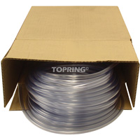 Topring 38.400 Tube, Air/Eau, 0,625" DE x 100' lo, PVC, Transparent, 30 psi @ 20°C