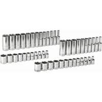 Gearwrench 80314D 6 Point SAE/Metric Socket Set, 47 Pcs, 1/4" Drive Size, Deep