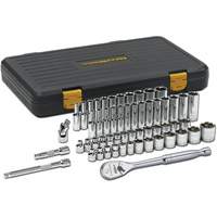 Gearwrench 80550P 6 Point 120XP SAE/Metric Mechanics Tool Set, 56 Pcs, 3/8" Drive Size, Deep