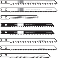Milwaukee 48-42-2300 Jigsaw Blades, Bi-Metal, U-Shank, 4" L, 6 TPI
